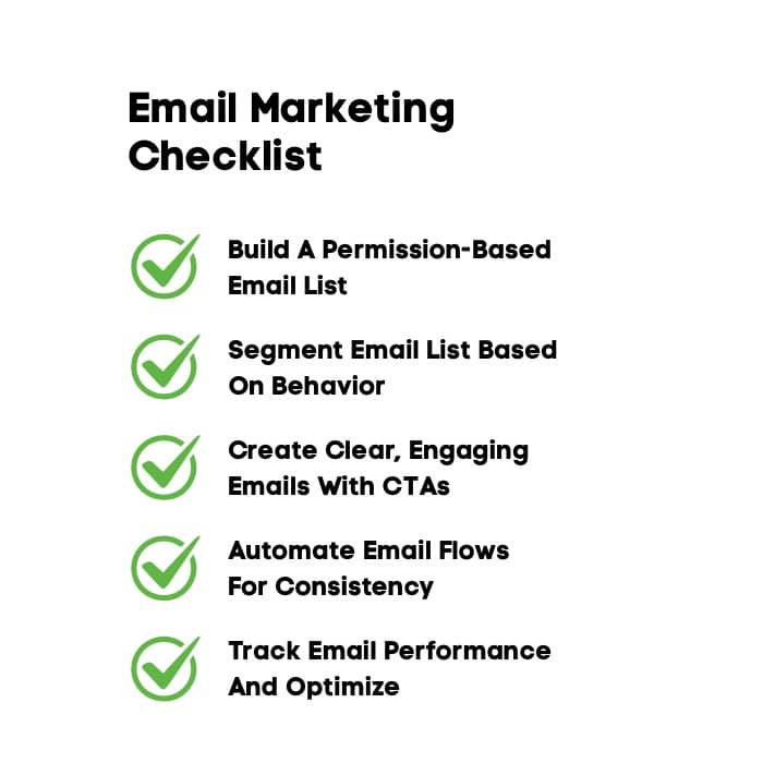 The Complete Digital Marketing Checklist For Businesses 7 An Infographic on Email Marketing Checklist