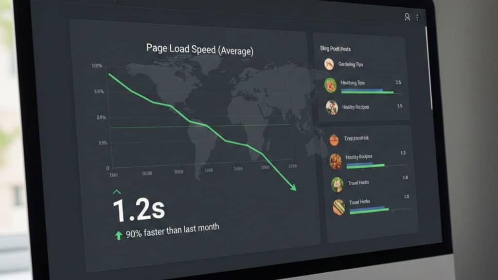 What Are the 15 On-Page SEO Factors You Can’t Miss in 2026? 8 Illustration showing page load speed