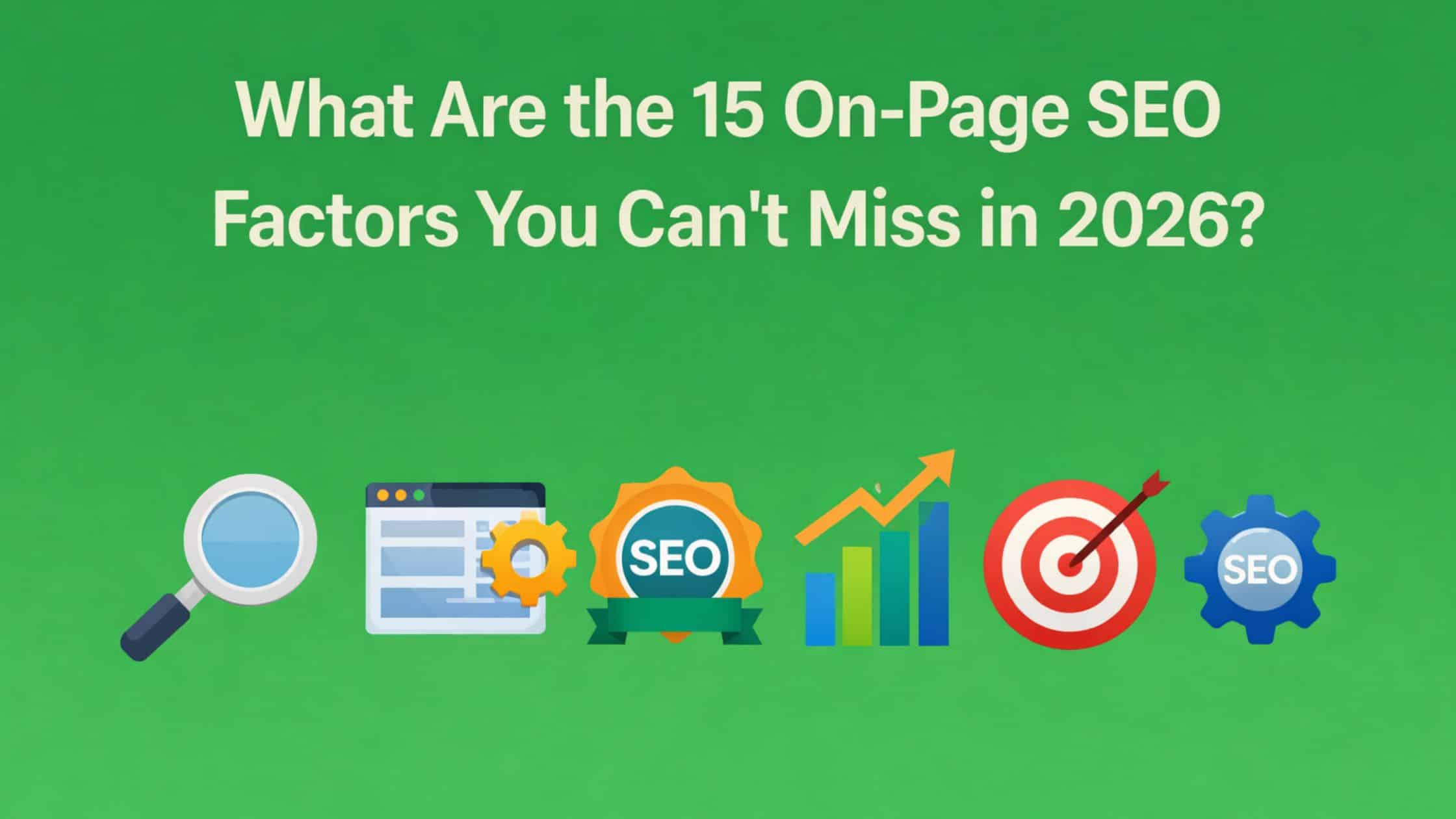 On page SEO factors illustration