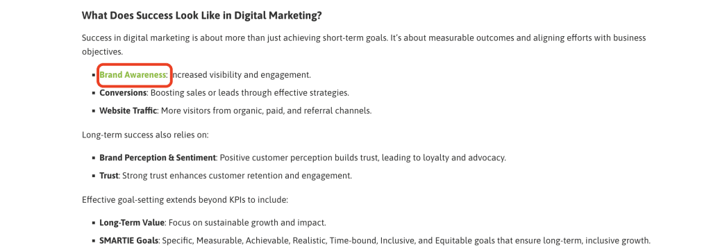 What Are the 15 On-Page SEO Factors You Can’t Miss in 2026? 6 Screenshot of internal linking