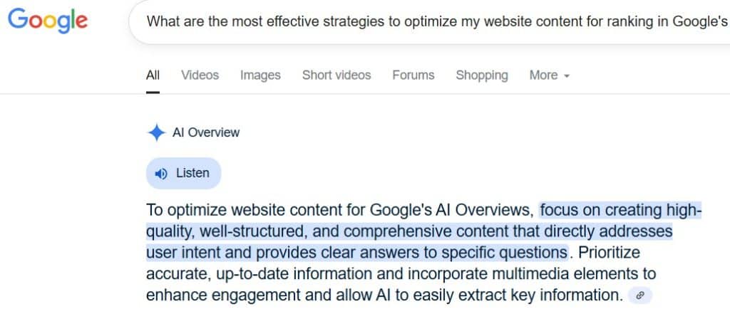 AI overview