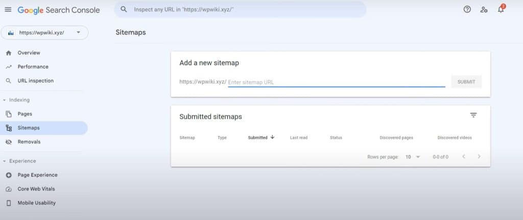 XML sitemap