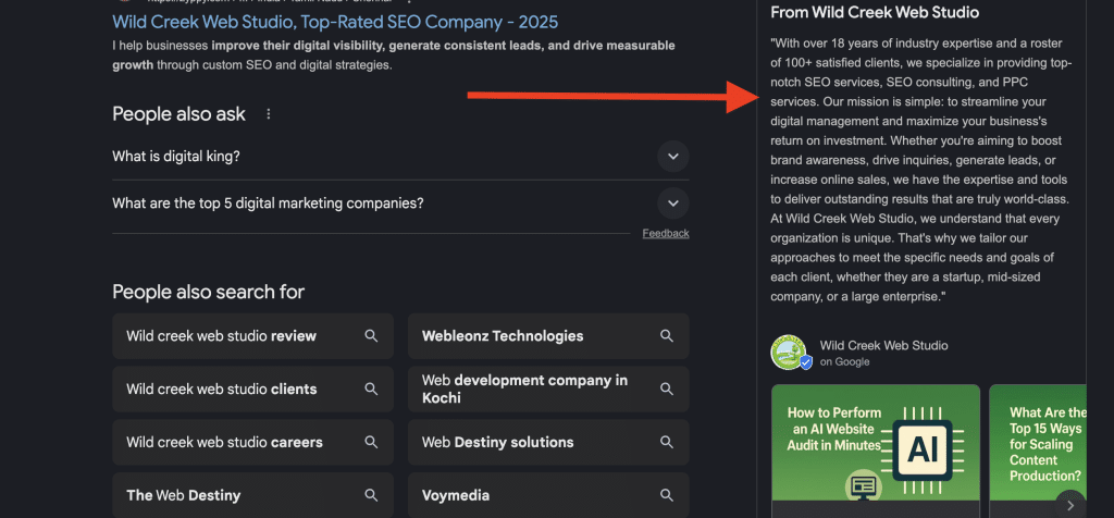 How Entities SEO Can Transform Your Digital Marketing? 1 Screenshot of Knowledge panel