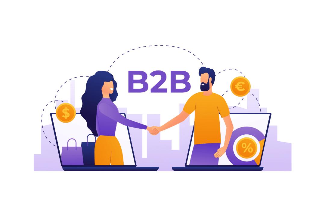 Illustration of B2B sales