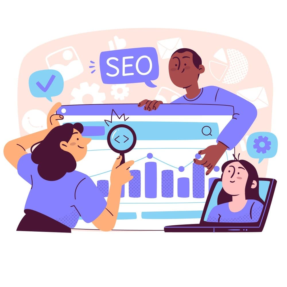 Illustration of SEO analysis