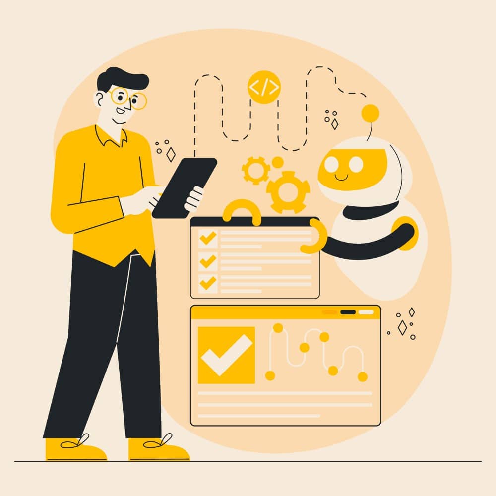 Illustration of AI in storytelling