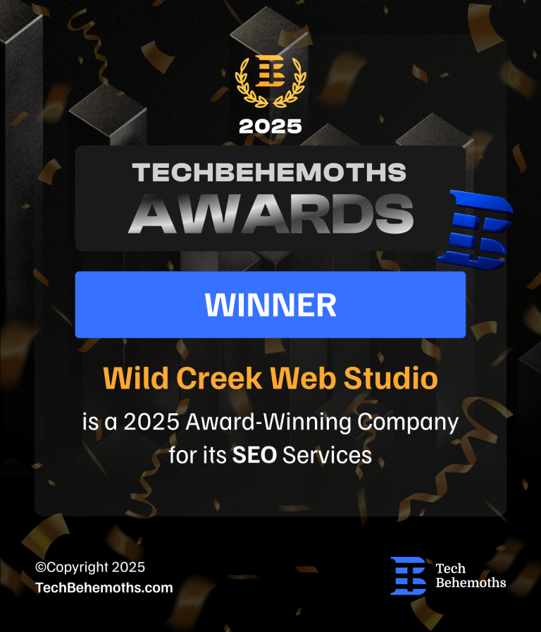 SEO Services TechBehemoth 2025 Winner banner