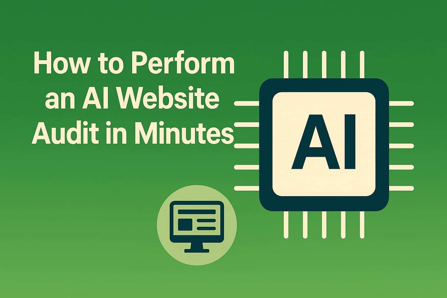 How to perform an AI website Audit in minutes banner
