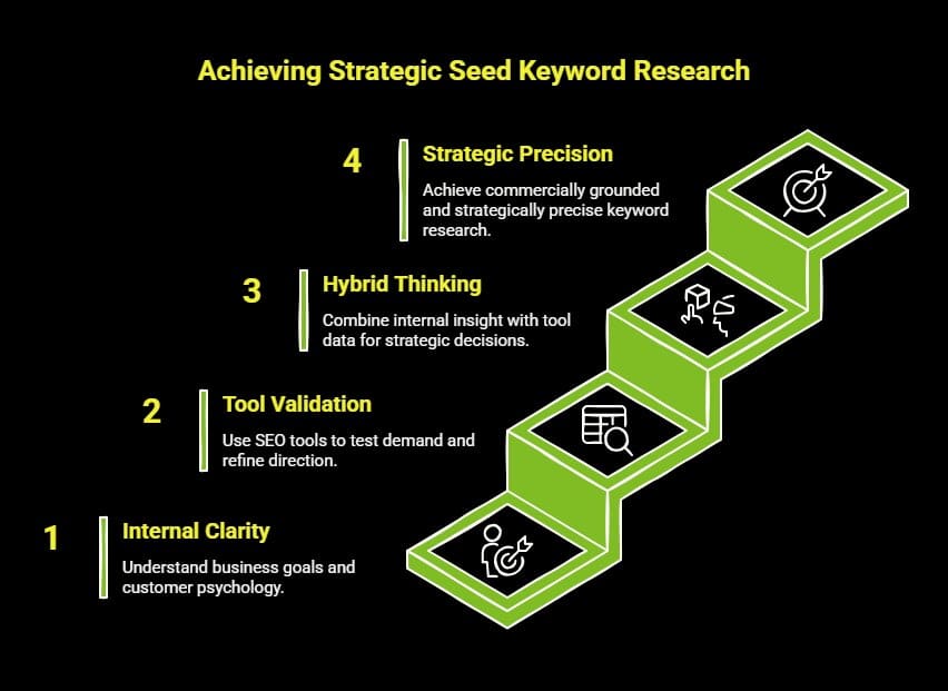 How Do Seed Keywords Shape a Winning SEO Strategy? 5 Infographic on Can You Rely Only on SEO Tools for Seed Keyword Research visual selection
