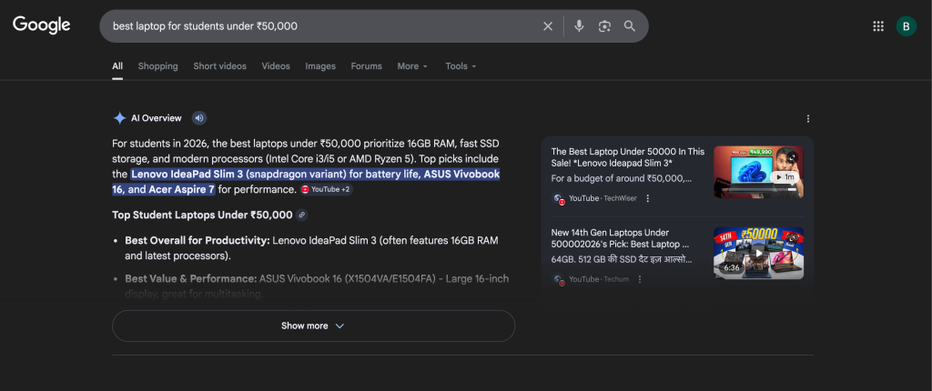 Google Search engine