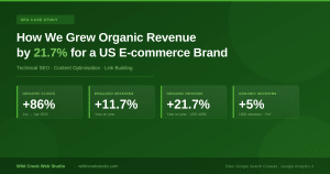 [SEO Case Study] How We Grew Organic Revenue by 21.7% and Organic Clicks by 86% for a US E-commerce Brand