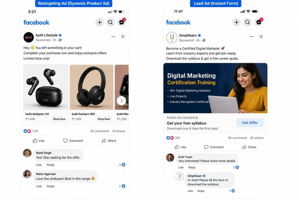 How Can Facebook Ads Help Businesses Grow Faster? 13 Infographic on Retargeting Ads and Lead Ads