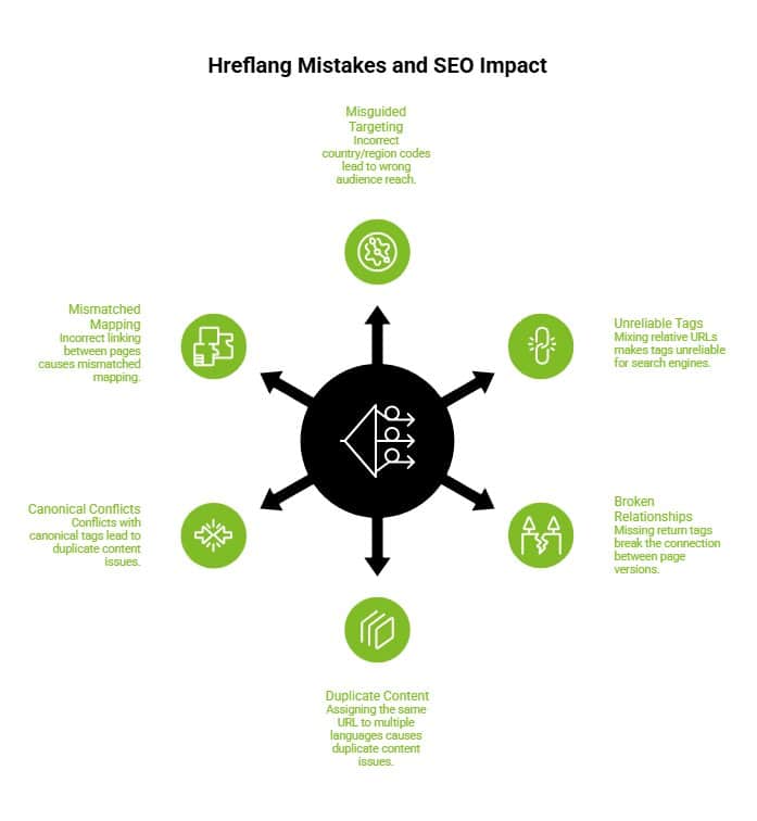 What Is The x Default Hreflang Tag in SEO? 13 Infographic on What Are the Most Common Hreflang Mistakes That Break SEO visual selection