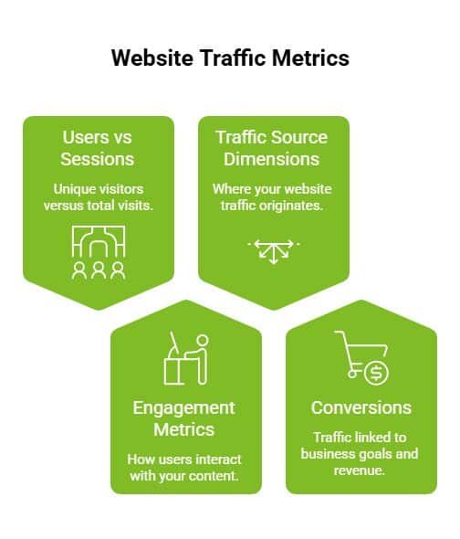 How to Analyse Google Analytics Website Traffic? 16 Website Traffic Metrics
