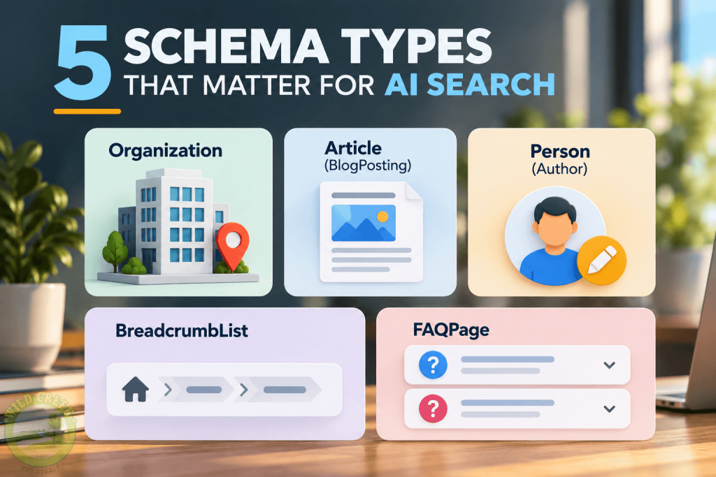 The Structured Data Checklist That Actually Gets You Cited by AI Search 4 5 Schema Types that matter for AI Search